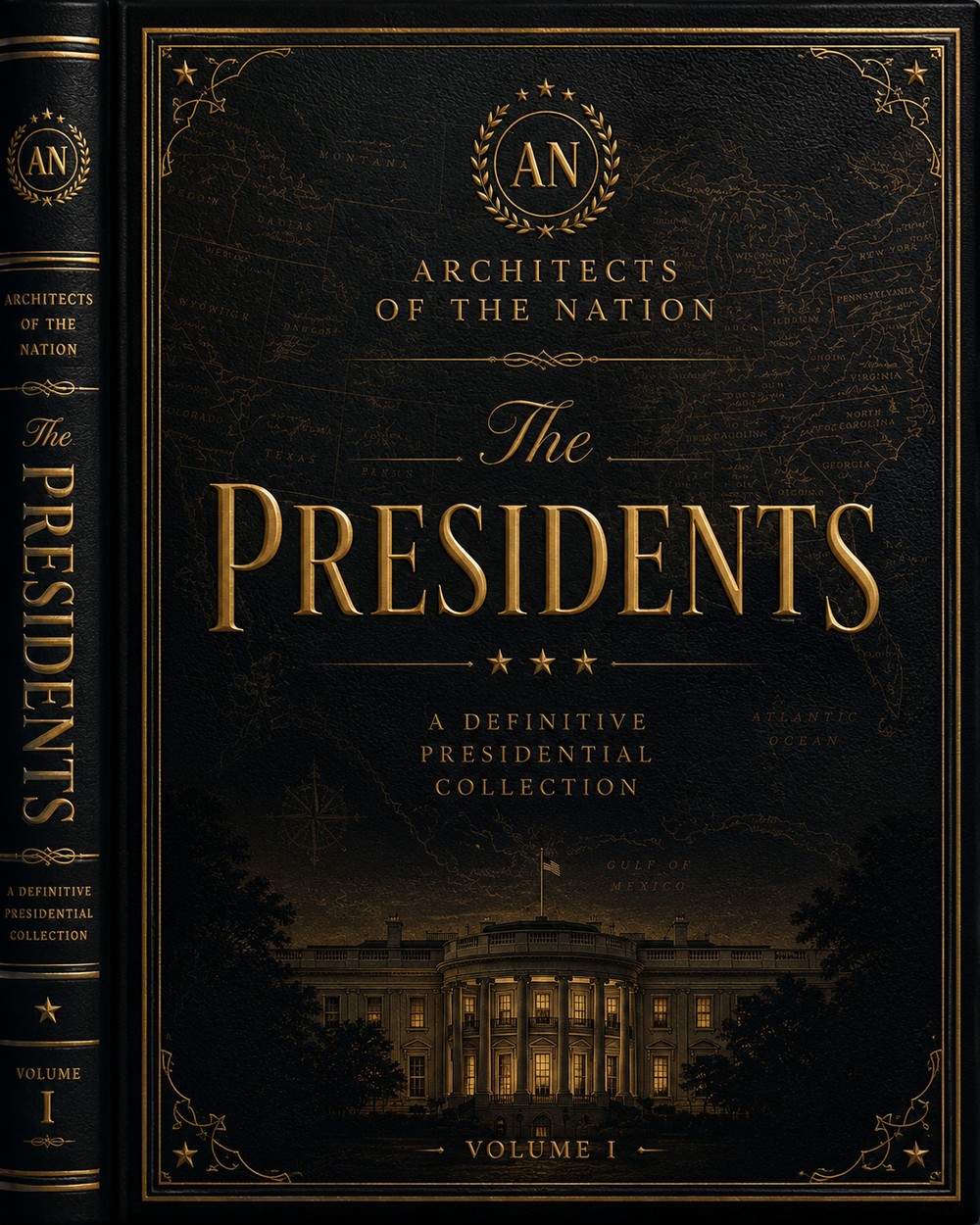 Architects of the Nation — The Presidents: A Definitive Presidential Collection. Hardcover cover.